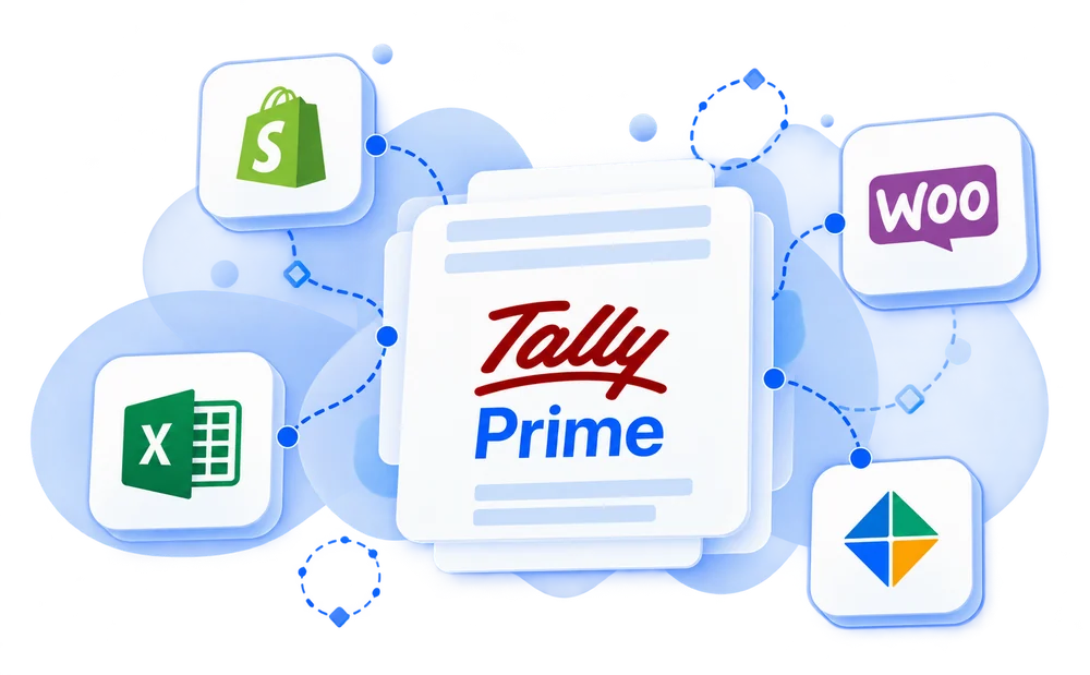 An online store, a spreadsheet and a marketplace all arriving in one TallyPrime company